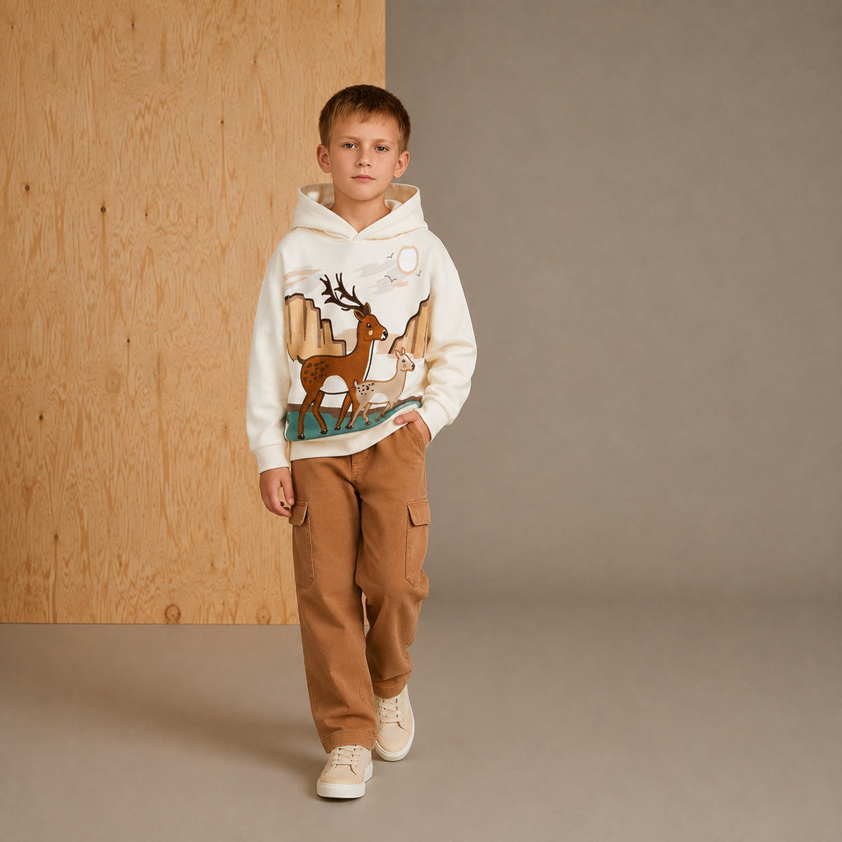 Snowy Dream Joyful Cream Sophisticated Sweatshirt