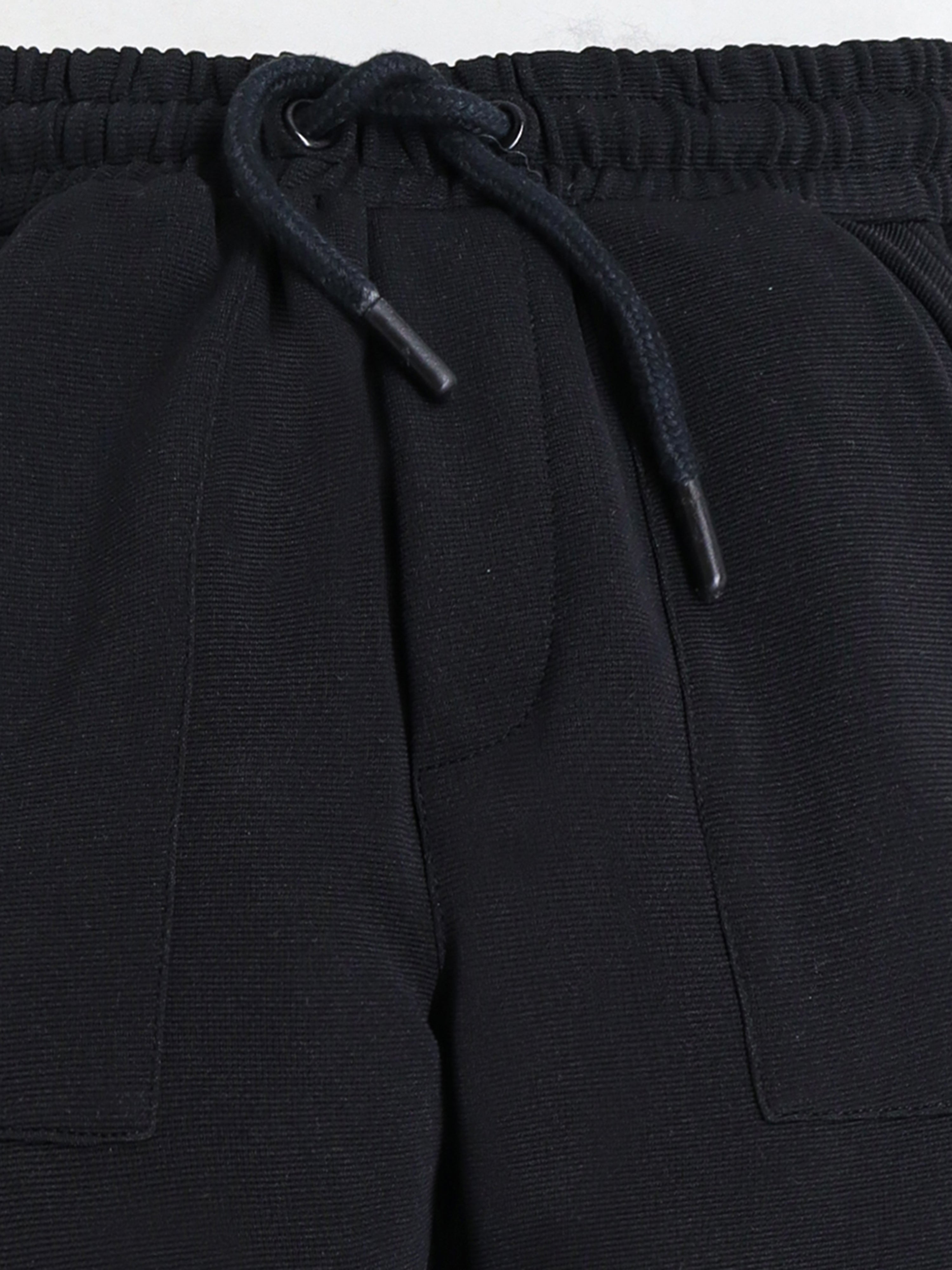 Cherry Crumble Black Stripes Playful-Sleek Summer Track Pants
