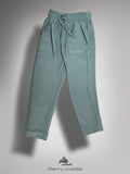 Cherry Crumble Green Stripes Playful-Sleek Summer Track Pants