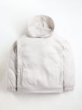 Cherry Crumble Grey Solid Fleece Embroidered Cozy Sweatshirt