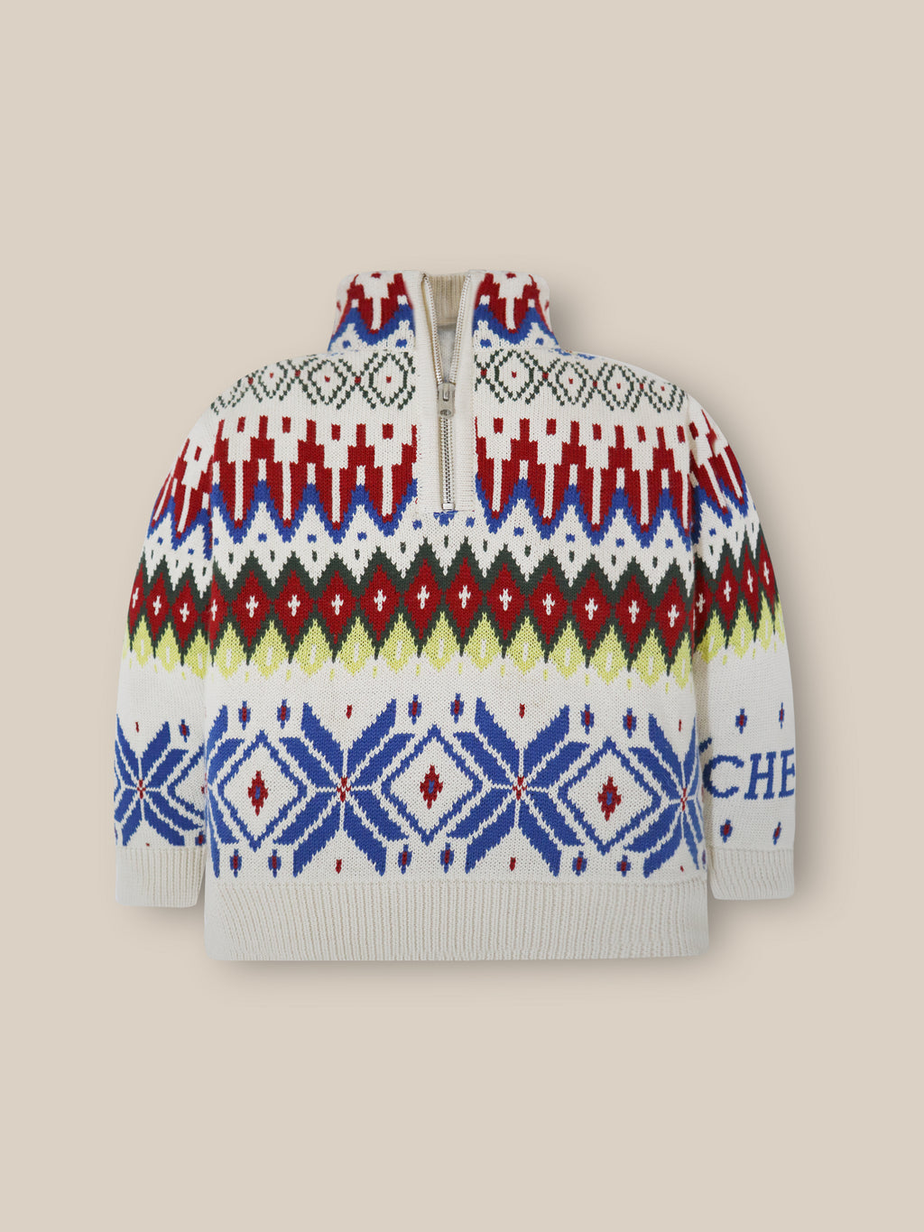 Multicolor Self-designed Sweater